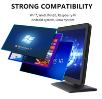 Monitor Layar Sentuh Panel LCD TFT 17" 4:3 Baru dengan Casing Logam Kokoh, Tahan Air IP65, PC All-in-One Industrial, USB, HD-MI, DC