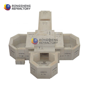 Sintered AZS ईंट zirconium कोरन्डम ईंट ग्लास भट्ठा ब्राउन कोरन्डम आग प्रतिरोधी ईंट - Product Image 2