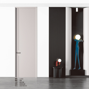 Modern Composite Solid Core Interior White <b>Oak</b> or Red <b>Oak</b> Veneer Finished Painting Flush Wooden Door <b>Slab</b> - Product Image 6