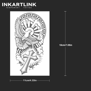 INKARTLINK - Tatuaje Temporal Personalizado <span class=keywords><strong>de</strong></span> Cruz <span class=keywords><strong>de</strong></span> Paloma Sagrada, Resistente al Agua, <span class=keywords><strong>de</strong></span> Larga Duración (1-2 Semanas), Tinta Jagua - Product Image 4