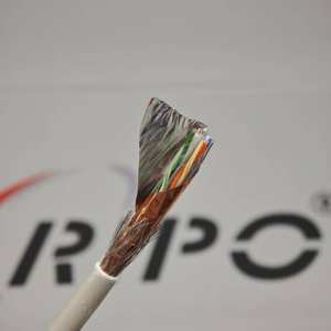 Cable de Red Blindado Cat6 FTP 24AWG LSZH Retardante de Llama, Cable Ethernet de Par Trenzado para Proyectos Industriales - Product Image 1