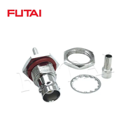 Connecteur femelle BNC étanche DC-3GHz pour câble coaxial RG174 pour accessoires de système de communication