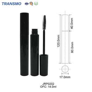 Tube de mascara vide personnalisé, flacon rond en plastique, emballage cosmétique pour cils et eye-liner, conteneur avec applicateur, sans logo - Product Image 5