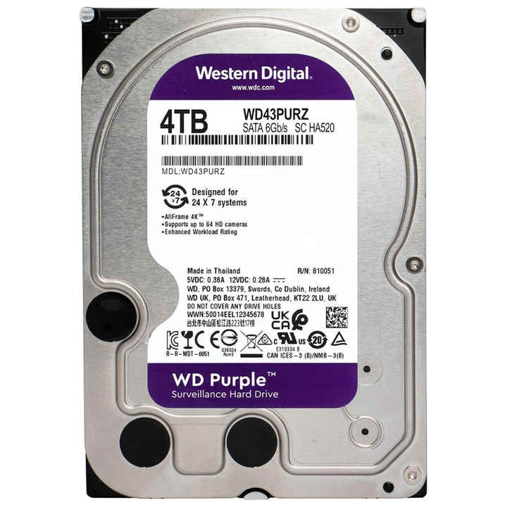 FOR WD 1tb/2tb/4tb/6tb/8tb WD43PURZ WD85PURZ Purple Secure Hard