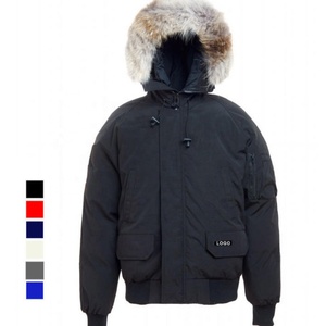 Customized Luxury <b>Top</b>-quality Parka Down Jacket Men with a Wolf Fur Hood Canadian Men's Down Jacket for Winter With Dust Bag - Product Image 4