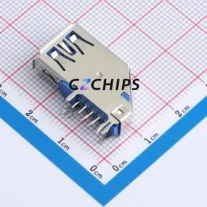 HC-USB3.0-L257-J USB Connector Through hole Component (THT) Connector Type-A USB 3.0 Female Side Insert - Product Image 2