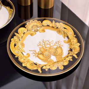 Services de table en porcelaine : Vente directe usine de nouveaux ensembles de vaisselle de luxe en porcelaine fine de style européen et kit de 28 tasses en céramique offert - Product Image 4