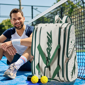 <span class=keywords><strong>Sac</strong></span> de sport portable en nylon imperméable personnalisé avec logo pour raquettes de pickleball, padel et tennis - Product Image 5