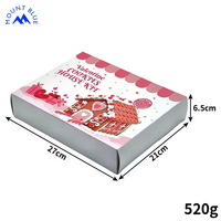 Kit de Galletas Duras de San Valentín Más Vendido - Dulces y Saladas, a Granel, para Decorar en Casa - Set de Caja DIY con Galletas en Forma de Corazón Glaseadas