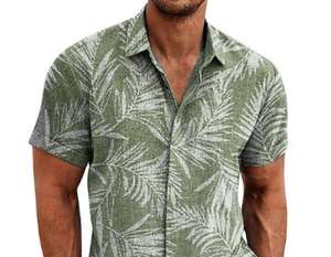 Camicetta da <span class=keywords><strong>uomo</strong></span> con stampa Hip Hop in <span class=keywords><strong>lino</strong></span> di cotone a manica corta da <span class=keywords><strong>uomo</strong></span> camicia hawaiana camicie Casual da spiaggia <span class=keywords><strong>abiti</strong></span> da <span class=keywords><strong>uomo</strong></span> di grandi dimensioni - Product Image 5