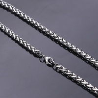 Collier unisexe classique en acier inoxydable plaqué or, étanche, inaltérable, hypoallergénique, personnalisable en gros