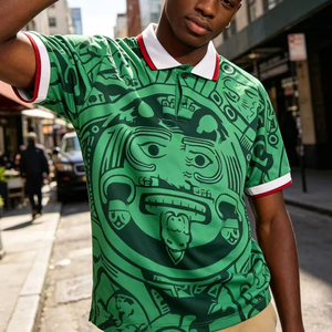 Más Estilos Disponibles, Uniformes Deportivos Personalizados al por Mayor, Impresión de Logotipo y Nombre <span class=keywords><strong>del</strong></span> Equipo, Camiseta Deportiva Transpirable de Secado Rápido de Poliéster, México - Product Image 4