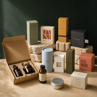 Cajas de Embalaje Cosmético Ecológicas, Caja de Cartón Kraft con Inserto de Pulpa Moldeada para Suero Facial, Crema, Bálsamo, Fabricante por Contrato OEM
