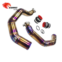 Tubería de Admisión de Alto Rendimiento para BMW M3 M4 M2C F80 F82 F87 S55, Ajuste Directo, Soldadura TIG, Aluminio con Manguera de Silicona