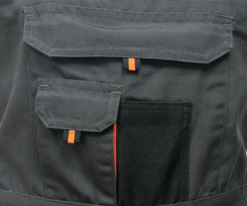 कारखाने की आपूर्ति वर्कवियर समग्र एंटी-स्टैटिक कैनवास लौ प्रतिरोधी वर्दी काम सुरक्षा बाइक पैंट ओवरऑल - Product Image 3