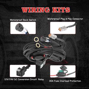 55 بوصة قبالة الطريق سيارة اكسسوارات منحني عمود إضاءة Led الطرق الوعرة الأسلاك تسخير - Product Image 5