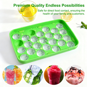 Silikon Buz Küpü Kalıbı Yuvarlak Top Buz Kalıbı Silikon Buz Topu Yapıcı Kalıp 25 Bölmeli Daire Buz Küpü Kalıbı - Product Image 3