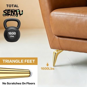 SENYU Modern L Shape Golden Furniture <b>Legs</b> Black Gold Finish Heavy Duty Table Support for Living Room Bedroom Outdoor & Hotel - Product Image 5