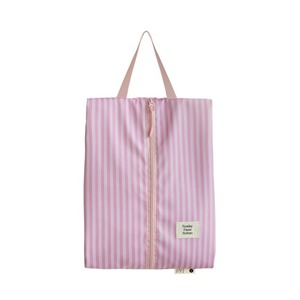 Polyester Pink Striped Travel Organizer Set Multi‑purpose Luggage Packing Pouch Cosmetic Toiletry Shoe <b>Drawstring</b> <b>Bag</b> - Product Image 2