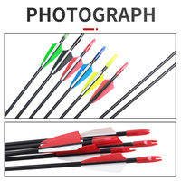 Flèches en fibre de verre SPG Archery 6 mm 31 pouces, tiges droites, arc classique, sports de plein air, accessoires d'entraînement pour débutants