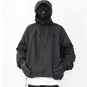 wholesale custom biker jacket outdoor water proof wind breaker jacket with hood ultra light winter jacket