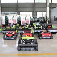 Mesin Pemotong Rumput Zero Turn 4WD Berkualitas Tinggi dengan Remote Control CE untuk Kebun, Kebun Buah, Pertanian, dan Perawatan Lanskap