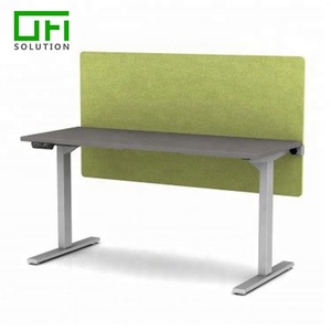 Fábrica de tamaño personalizado de fibra de poliéster de partición de <span class=keywords><strong>oficina</strong></span> de Panel acústico instalar fácilmente escritorio divisor de pantalla - Product Image 1
