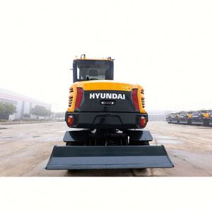 Nouvelle pelle sur pneus Hyundai HW60ECO de 6 tonnes, excavatrice compacte mobile, moteur Yanmar, machine de construction urbaine économe en carburant, prête à l'emploi - Product Image 3