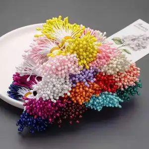 1 Bundle (150PCS )DIY hand gefertigtes Kunst handwerk Künstliche Blume Doppel köpfe Staubblatt