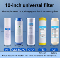 Système de filtration d'eau de comptoir 10 pouces à boîtier transparent, unité de filtration d'eau domestique à un, deux ou trois étages pour robinet