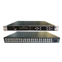 Modulateur DVB-S2 vers RF ISDB-T DVB-T ATSC DVB-C à 4/8/12/16/20/24 ports pour système CATV numérique
