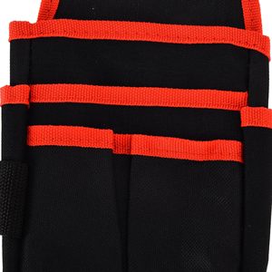 坚韧博士13英寸皮带工具袋红色边缘600D牛津布电动工具袋带扣闭合3年保修原始设备制造商 - Product Image 4