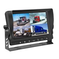 9 pouces AHD Vidéo à Quadruple Écran 4 Canaux/4CH Moniteur DVR Système de Caméra de Vue Arrière pour le Camion de Bus