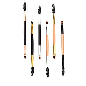 Outils de maquillage en or Eco Kabuki, étiquette privée, affichage Double face, cheveux 200 pouces, brosse à cils spojolie - Product Image 1