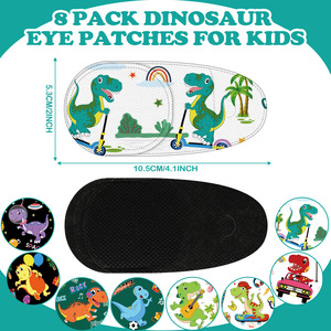 Pansement oculaire pour enfants, couverture complète en tissu non tissé, pour l'entraînement de l'amblyopie et du strabisme - Product Image 4