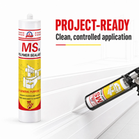 MS Polymer Sealant Tahan Cuaca Pengisi Sambungan Elastis Atap Panel Fasad Konstruksi Jendela Kedap Air 100% Tahan Air