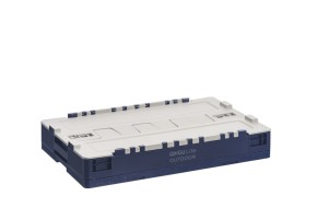 55l बहु-कार्यात्मक टिकाऊ भंडारण कैबिनेट पोर्टेबल फोल्डेबल एल्यूमीनियम आयताकार pp प्लास्टिक कंटेनर स्टेकयोग्य प्लास्टिक - Product Image 3