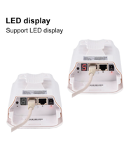 Pont routeur sans fil EDUP extérieur 2,4 G/5,8 GHz longue portée 1 km avec affichage LED, répéteur de signal WiFi, pont réseau POE