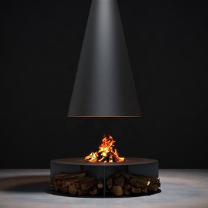 Estufa <span class=keywords><strong>de</strong></span> <span class=keywords><strong>Leña</strong></span> Colgante <span class=keywords><strong>de</strong></span> Diseño Moderno <span class=keywords><strong>de</strong></span> 900 mm, Montada en el Techo, sin Humo, Ecológica, para Hoteles - Product Image 2
