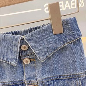 Conjuntos de Ropa de Mezclilla para Niñas al por Mayor, Vestidos Casuales de Verano, Dulces y Sólidos, 100% Algodón - Product Image 4