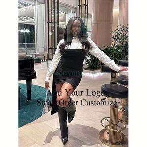 Autumn and Winter Elegant Body Con Dress Women <strong>Hound</strong> Stooth Long Sleeve Dresses Women Lady Dress - Product Image 5