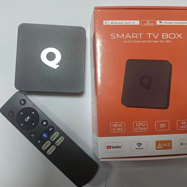 Q1 Factory Tv Box ATV Android 10 Set Top Box H313 2GB 16GB Voice Remote Control 4k Tv Box