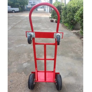Chariot à plateforme multifonctionnel robuste avec roues de 10 pouces, capacité de charge de 200 kg, construction en fer, chariot silencieux pour utilisation en entrepôt - Product Image 6