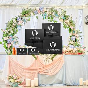 Scatola <span class=keywords><strong>per</strong></span> Proposta Damigello d'Onore, 27x20x8 cm, con Biglietto e Nastro (7 Damigellini, 1 Testimone) - Vuoi Essere il Mio Damigello d'Onore? - Product Image 6