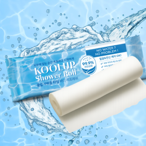 OEM/ODM AIRREVE KoolUp Shower Roll Body Refresh Paquete de 4 toallitas faciales y corporales de viaje de secado rápido para enfriamiento y refresco instantáneos - Product Image 5