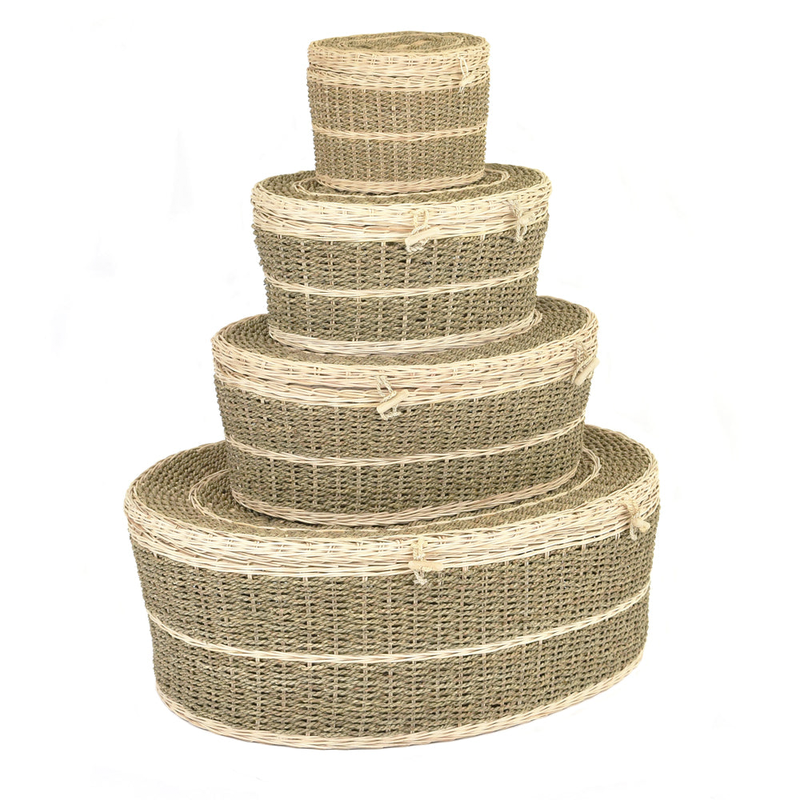 1pc Woven Rattan Seagrass Pet Urn