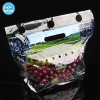 Sachet Doypack Personnalisé en BOPP Perforé pour Emballage de Légumes et Fruits Frais avec Fonction de Sécurité, Type Plastique