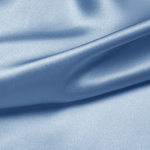 100% <strong>Silk</strong> Satin <strong>Fabric</strong> <strong>Wholesale</strong> 19mm <strong>Silk</strong> <strong>Charmeuse</strong> 1948 Model 114cm Width No.48 Blue Color Wedding Dress Sleepwear Costume - Product Image 3