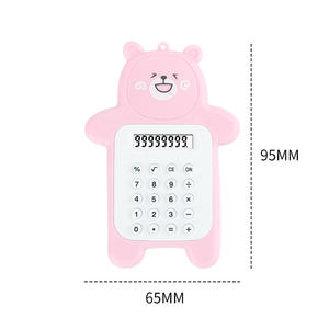 Calculatrice de poche mignonne en forme d'ours, mini calculatrice de bureau personnalisée pour enfants - Product Image 2