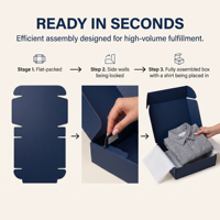 Boîte en carton pliable pour kit d'abonnement de vêtements haut de gamme – Vente en gros et personnalisation